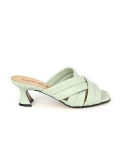 MOT-Clè Sandalo Ciabattina Tacco Clessidra Incrocio Tiffany