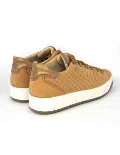 IGI &Co Sneakers Cassetta Medio Camoscio Intreccio Cognac