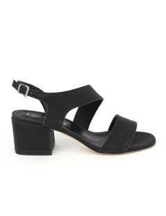 Lazzari Felici Sandalo Medio Fascia Trasversale Glitter Nero