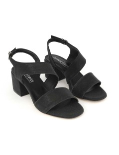 Lazzari Felici Sandalo Medio Fascia Trasversale Glitter Nero