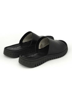 Grunland Ciabatta Monofascia Cucita Morbida Nappa Nero