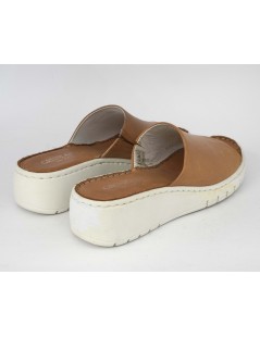 Grunland Ciabatta Monofascia Cucita Morbida Nappa Terra