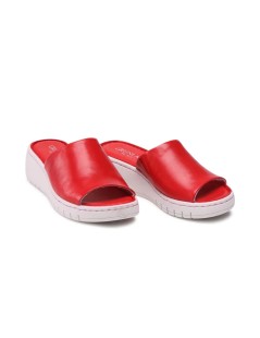 Grunland Ciabatta Monofascia Cucita Morbida Nappa Geranio