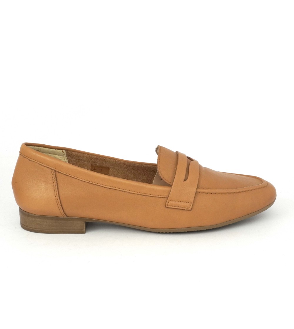 Grunland Mocassino Donna College Basso Pelle Morbida Cuoio