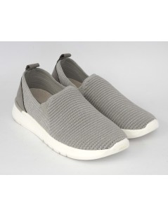 Grunland Slipon Donna Ultra Leggera Tessuto Grigio Argento