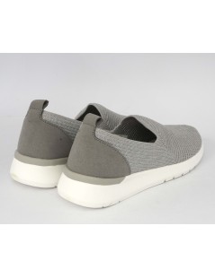 Grunland Slipon Donna Ultra Leggera Tessuto Grigio Argento