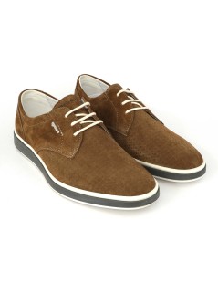 IGI &Co Stringate Derby Casual Camoscio Traforato Tabacco