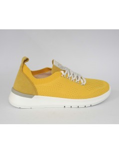 Grunland Sneakers Donna Ultra Leggera Tessuto Giallo
