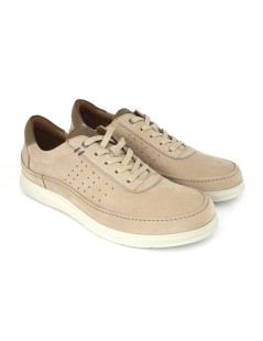 Grunland Stringate Sportive con Plantare Nabuk Beige