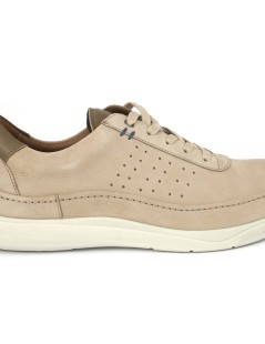 Grunland Stringate Sportive con Plantare Nabuk Beige