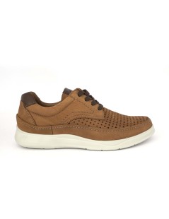 Grunland Stringate Uomo Casual Nabuk Traforato Cuoio