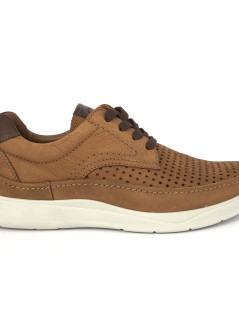 Grunland Stringate Uomo Casual Nabuk Traforato Cuoio