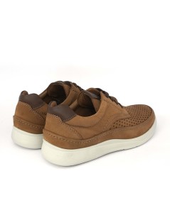 Grunland Stringate Uomo Casual Nabuk Traforato Cuoio