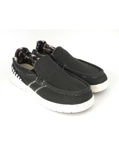 Grunland Slipon Uomo Dude Tessuto Multi Grigio Nero