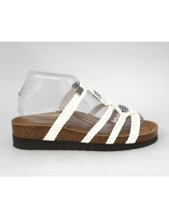 Grunland Ciabatta Bio Soft Zeppa Media Etnica Bianco