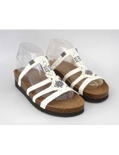 Grunland Ciabatta Bio Soft Zeppa Media Etnica Bianco