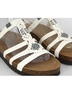 Grunland Ciabatta Bio Soft Zeppa Media Etnica Bianco