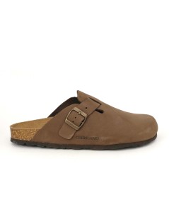 Grunland Sabot Uomo Boston Bio Birk Camoscio Marrone