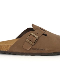 Grunland Sabot Uomo Boston Bio Birk Camoscio Marrone