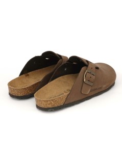 Grunland Sabot Uomo Boston Bio Birk Camoscio Marrone