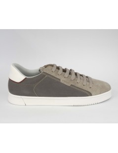 Geox Sneakers Uomo Pieve Cassetta Camoscio Grigio Taupe