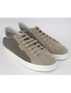 Geox Sneakers Uomo Pieve Cassetta Camoscio Grigio Taupe