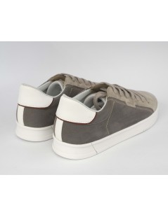 Geox Sneakers Uomo Pieve Cassetta Camoscio Grigio Taupe