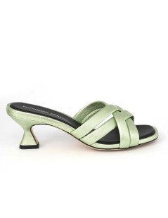 Gianmarco Sorelli Ciabattina Tacco Clessidra Incroci Menta