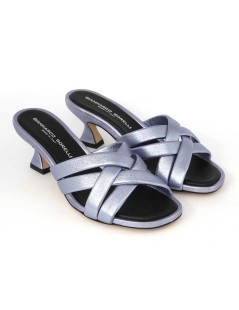 Gianmarco Sorelli Ciabattina Tacco Clessidra Incroci Nuvola Jeans