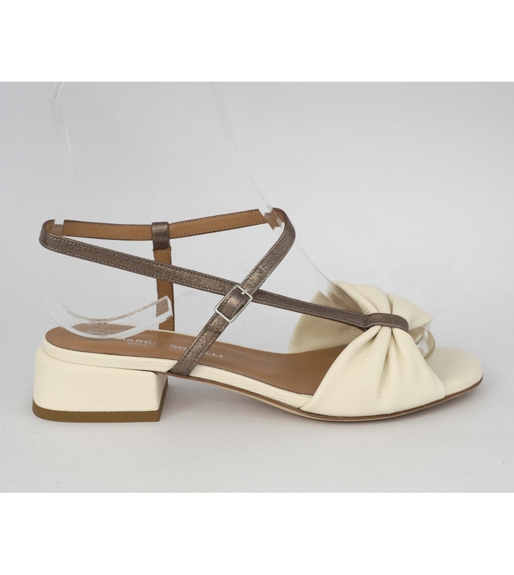 Gianmarco Sorelli Musa Sandalo Fascettine Latte Bronzo
