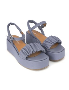 Gianmarco Sorelli Kira Sandalo Platform Braccialetto Frisè Jeans