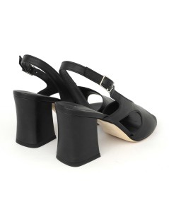 Gianmarco Sorelli Sandalo Mila Trasversale Nappa Nero