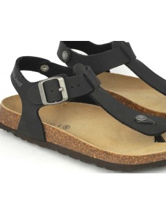 Grunland Sandalo Infradito Uomo Gizeh Bio Birk Nero