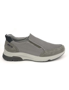 Enval Soft Slipon Uomo Sport Plantare Tessuto Elastico Grigio