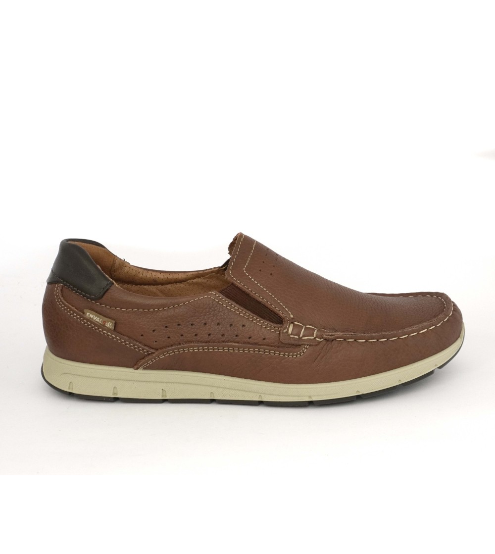 Enval Soft Mocassino Sportivo Elastici Vela Nappa Bruciato