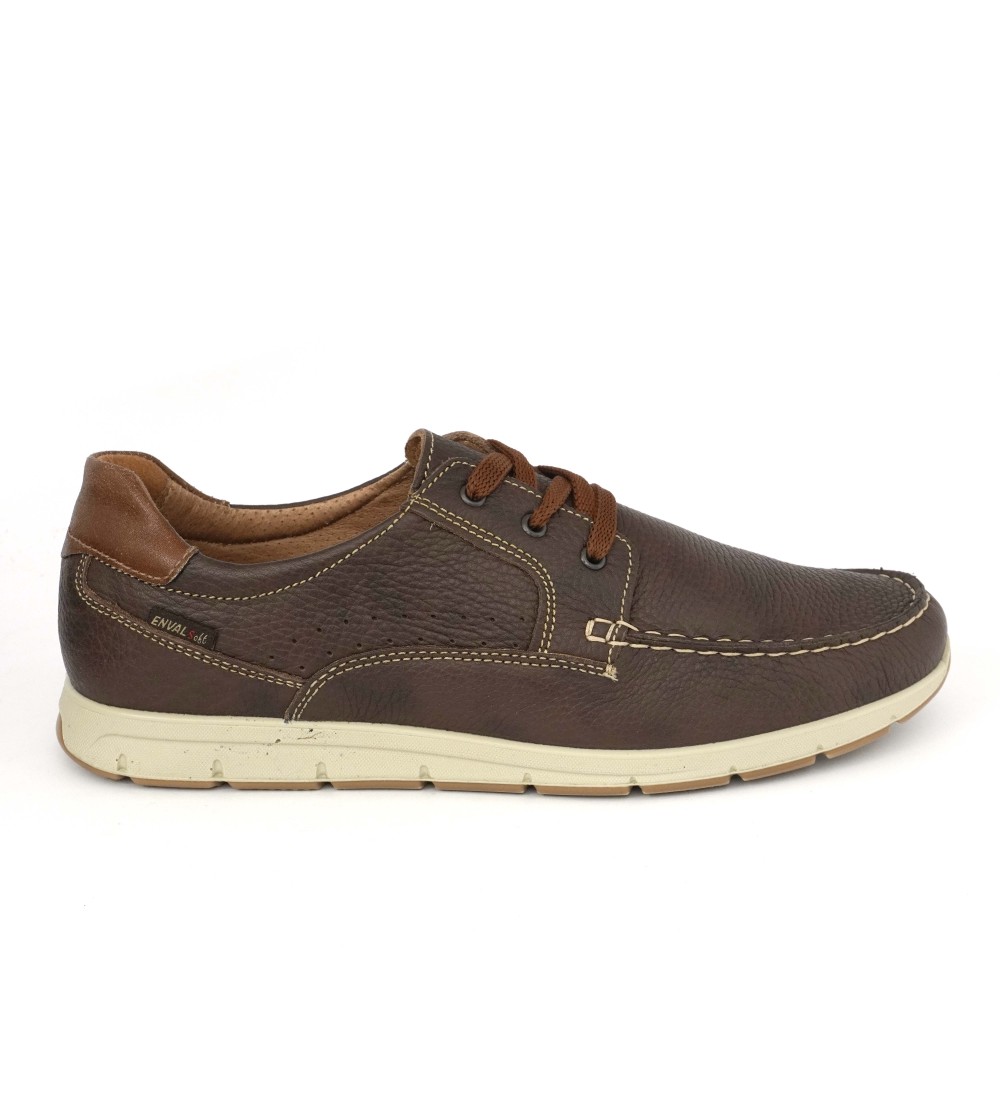 Enval Soft Stringata Cucita Vela Nappa Morbida Testa di Moro
