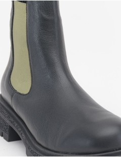 Bueno Tronchetti Elastici Bordeaux Fondo Carro Pelle Verde