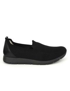 Enval Soft Slipon Donna Sport Tessuto a Calza Tutto Nero