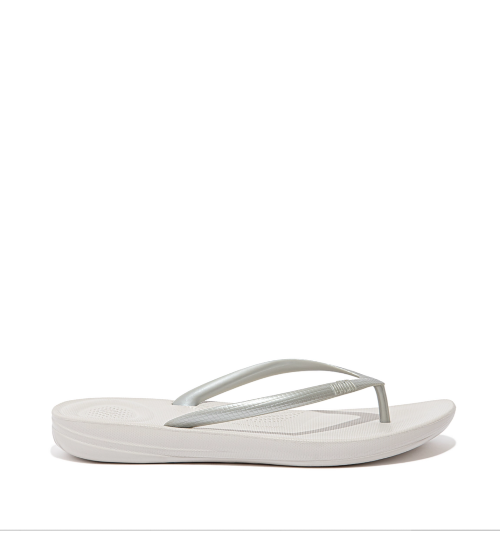 Fit Flop Ciabatta Donna Infradito Iqushion Ergonomica Silver