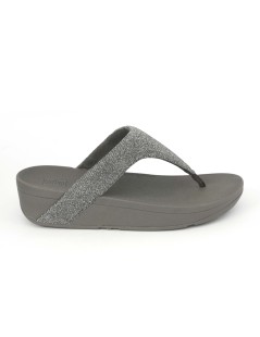 Fit Flop Ciabatta Infradito Lottie Tessuto Glitter Piombo