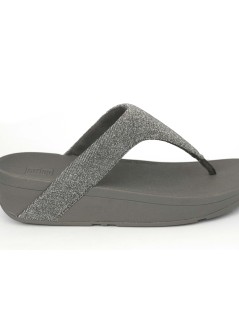 Fit Flop Ciabatta Infradito Lottie Tessuto Glitter Piombo