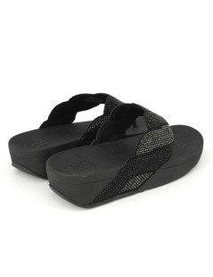 Fit Flop Ciabatta Infradito Paisley Rope Treccia Strass Nero