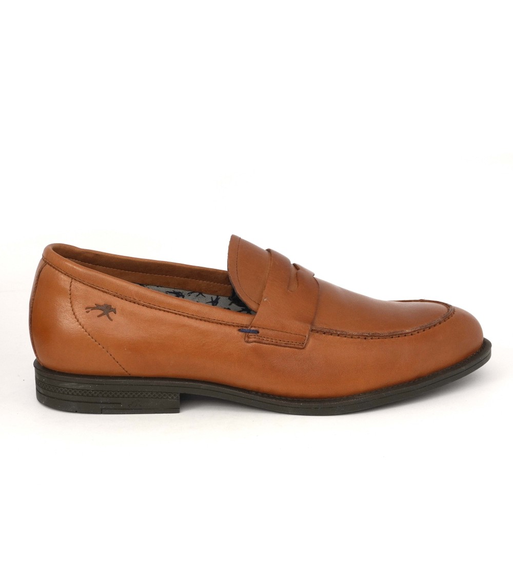 Fluchos Mocassino College Fondo Gomma Flex Nappa Cuoio