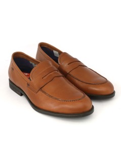 Fluchos Mocassino College Fondo Gomma Flex Nappa Cuoio