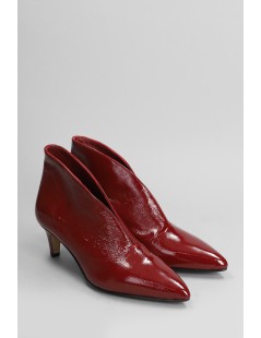 L' Arianna Tronchetto a Punta Basso Scollo a V Tacco Cono Rosso