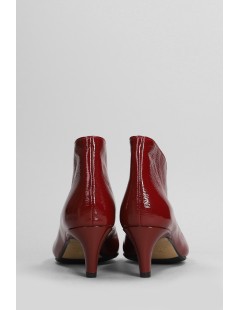 L' Arianna Tronchetto a Punta Basso Scollo a V Tacco Cono Rosso