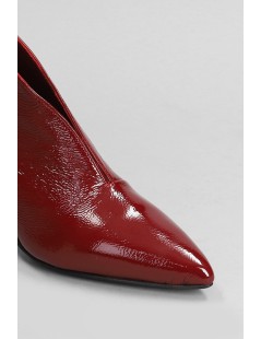 L' Arianna Tronchetto a Punta Basso Scollo a V Tacco Cono Rosso