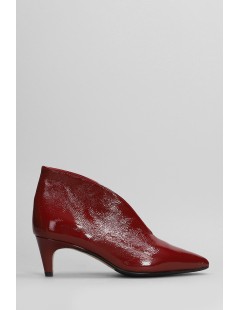 L' Arianna Tronchetto a Punta Basso Scollo a V Tacco Cono Rosso