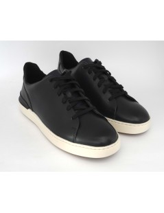 Clarks Sneakers Uomo CourtLite Fondo Bianco Liscio Blu
