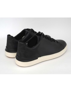 Clarks Sneakers Uomo CourtLite Fondo Bianco Liscio Blu